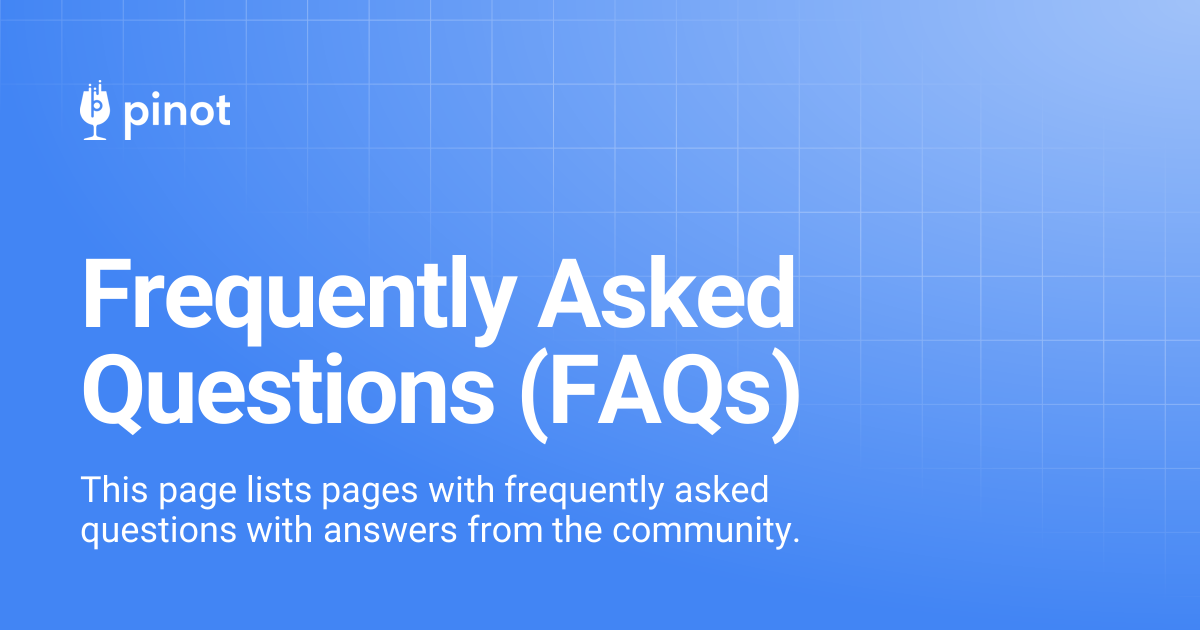 Frequently Asked Questions (FAQs) | release-1.1.0 | Apache Pinot Docs