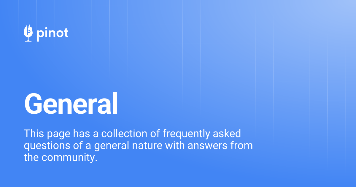 General | release-1.2.0 | Apache Pinot Docs